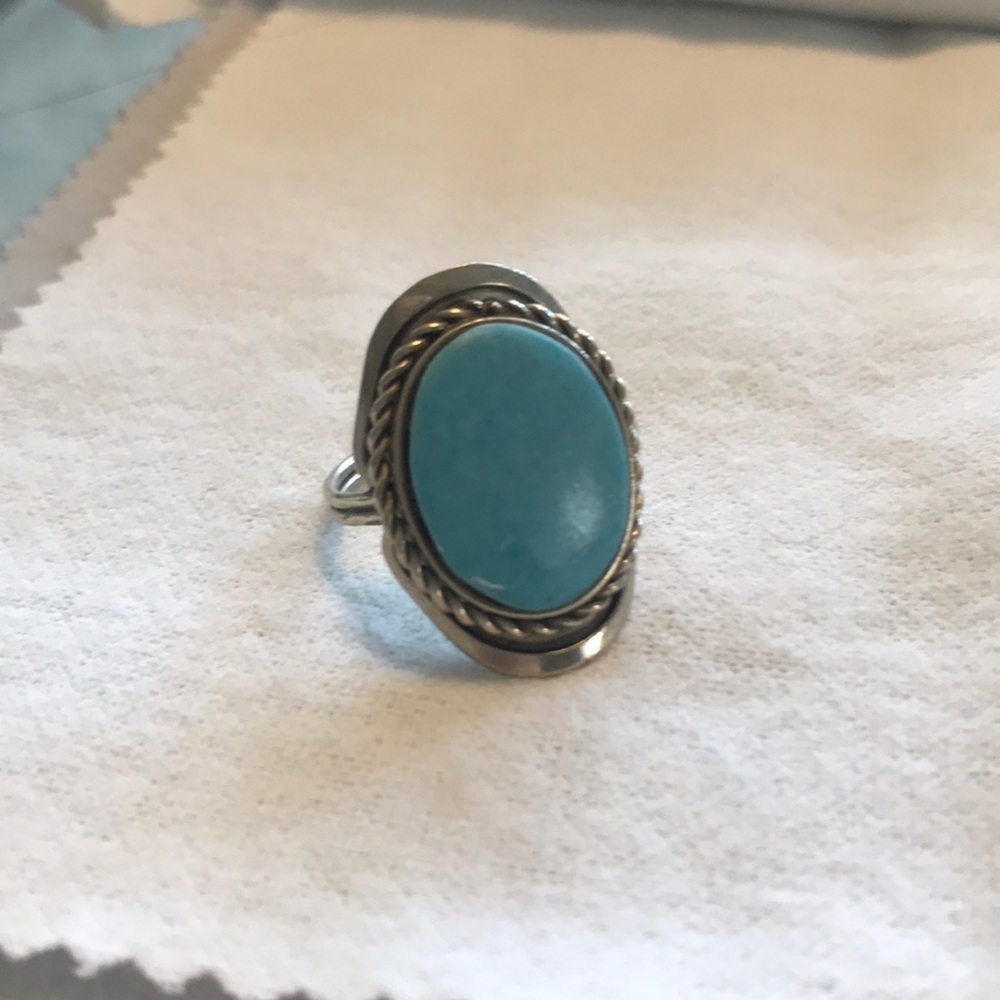 Vintage adjustable stone ring
